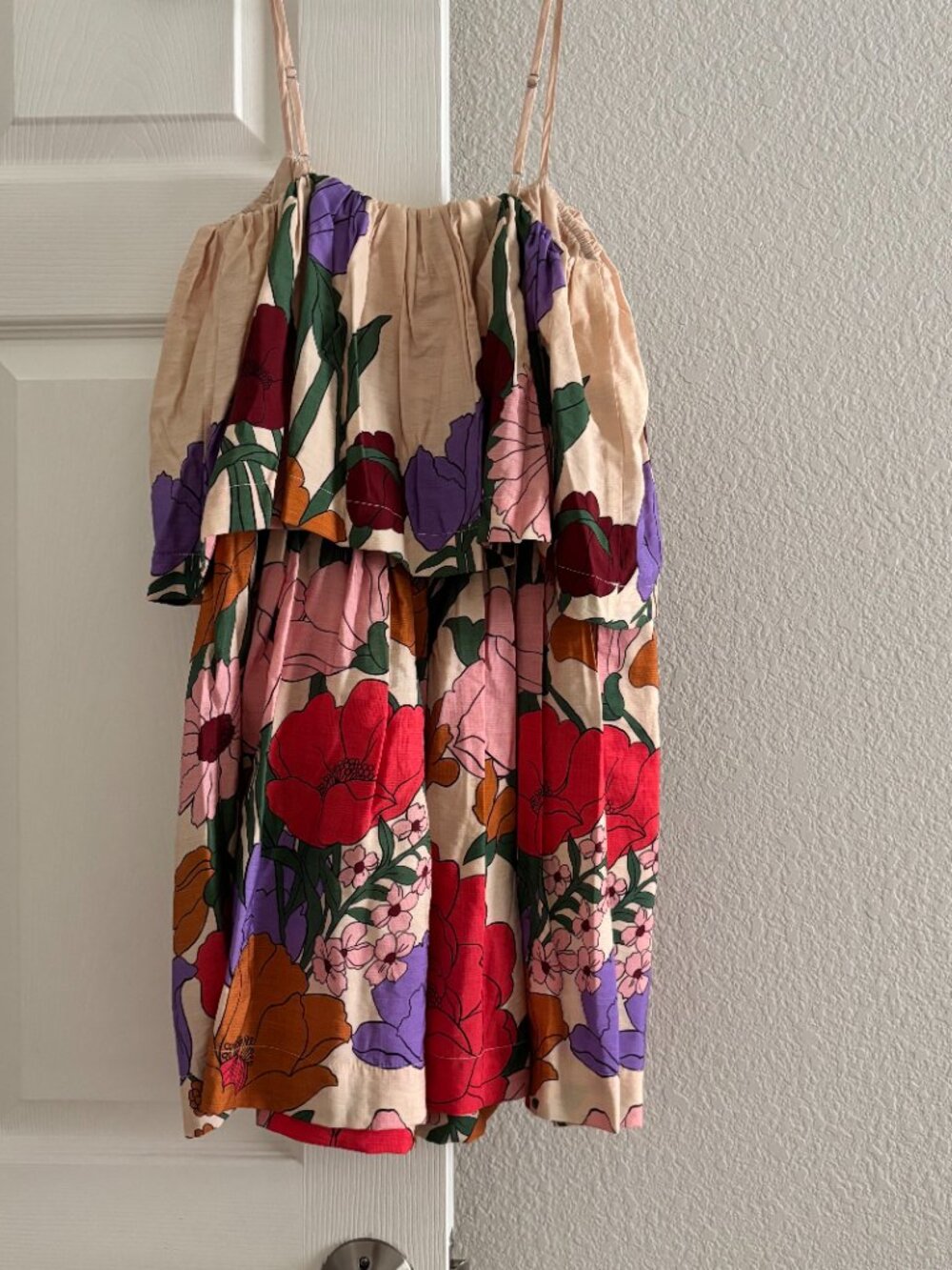 Farm Rio Tiered Floral Mini Dress NWT - Picture 6 of 7